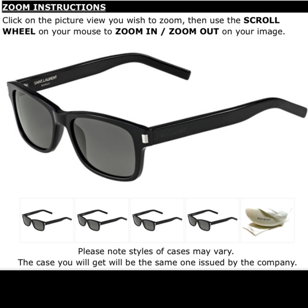 Yves Saint Laurent (YSL) sunglasses